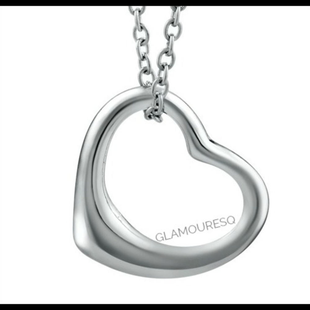 Designer Inspired Open Heart Necklace